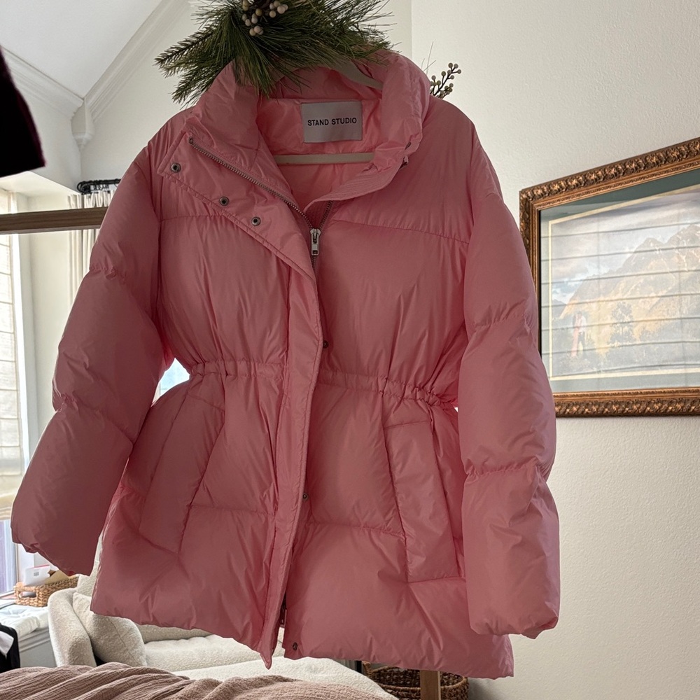 Stand Studio Pink Puffer Jacket/NWOT/S